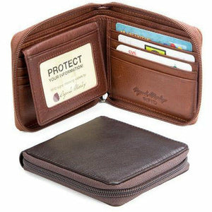 RFID Zipper Passcase Wallet - Index Urban