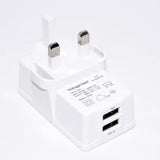 Adaptor Plug With 2 Port USB - PDU | United Kingdom / Ireland / Hong Kong